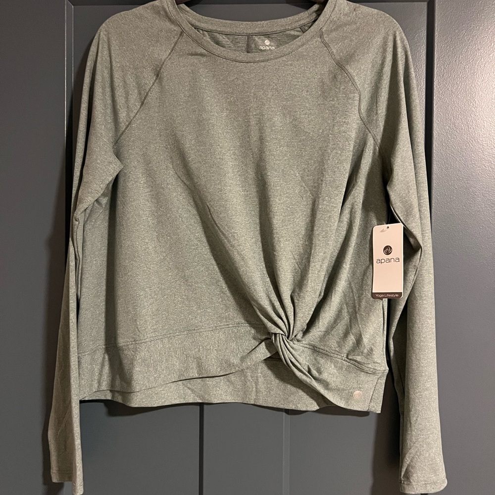 NWT Apana Yoga Long Sleeve Top